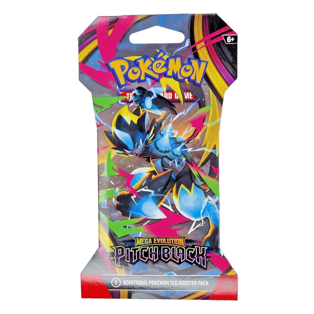 Pokémon Mega Evolution Pitch Black Sleeved Booster Pack 1 ea
